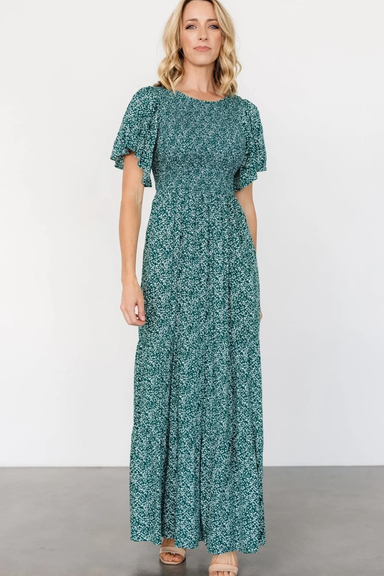 Baltic Born Eliza Maxi Dress | Green Print