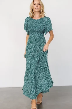 Baltic Born Eliza Maxi Dress | Green Print