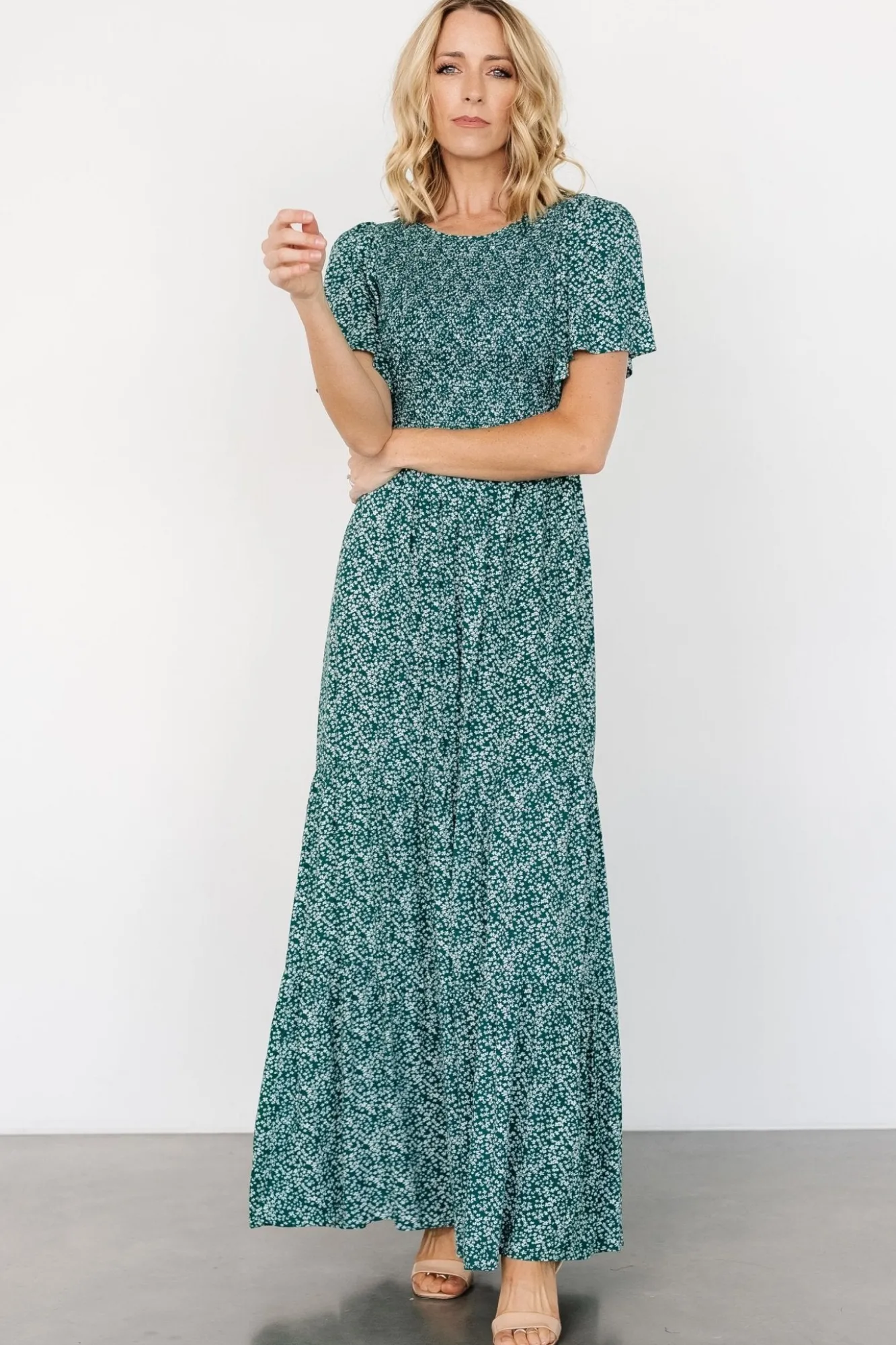 Baltic Born Eliza Maxi Dress | Green Print