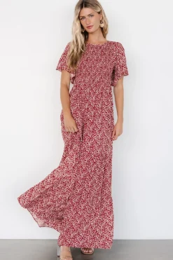 Baltic Born Eliza Maxi Dress | Rust Print