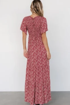 Baltic Born Eliza Maxi Dress | Rust Print