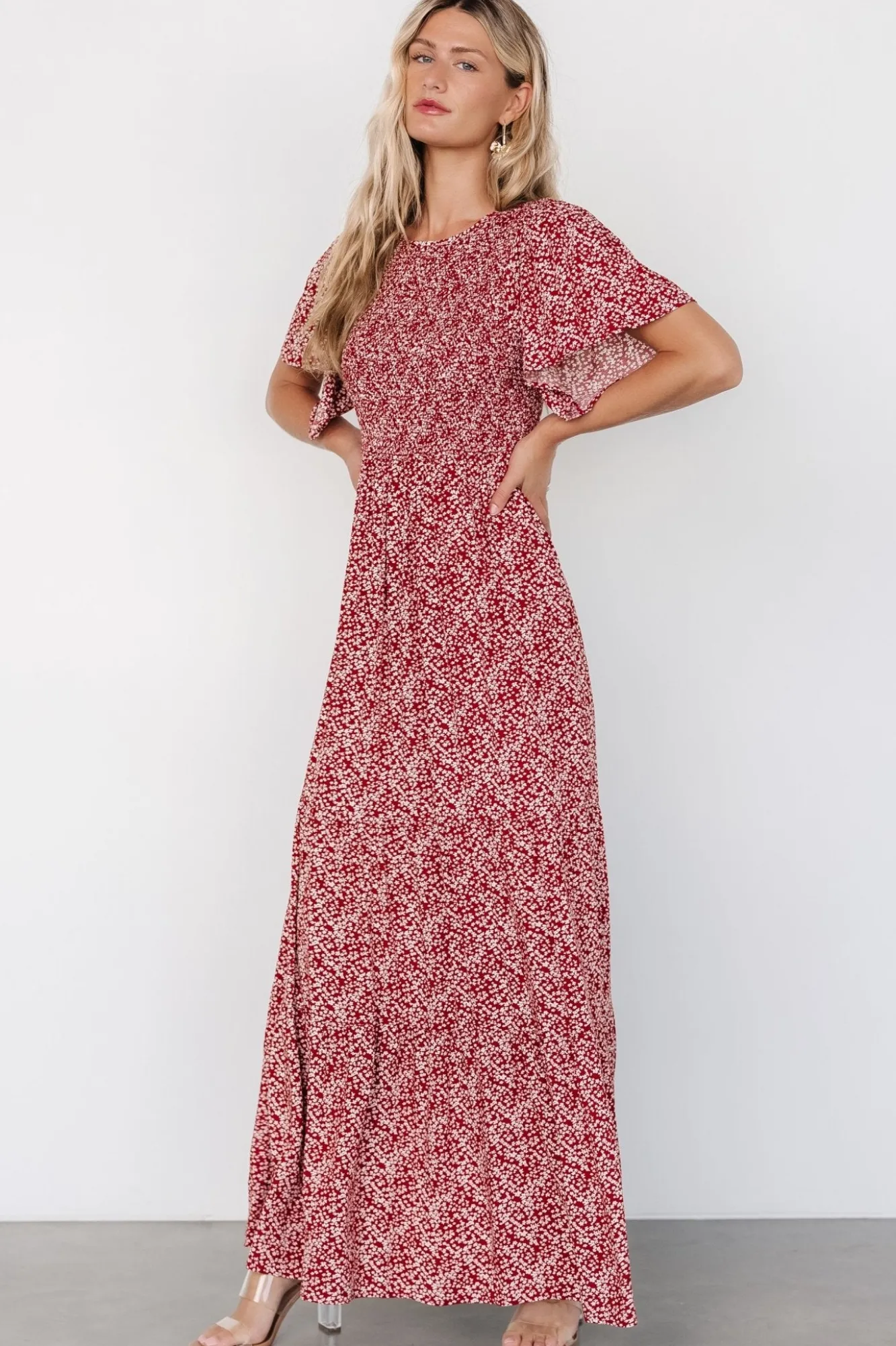Baltic Born Eliza Maxi Dress | Rust Print