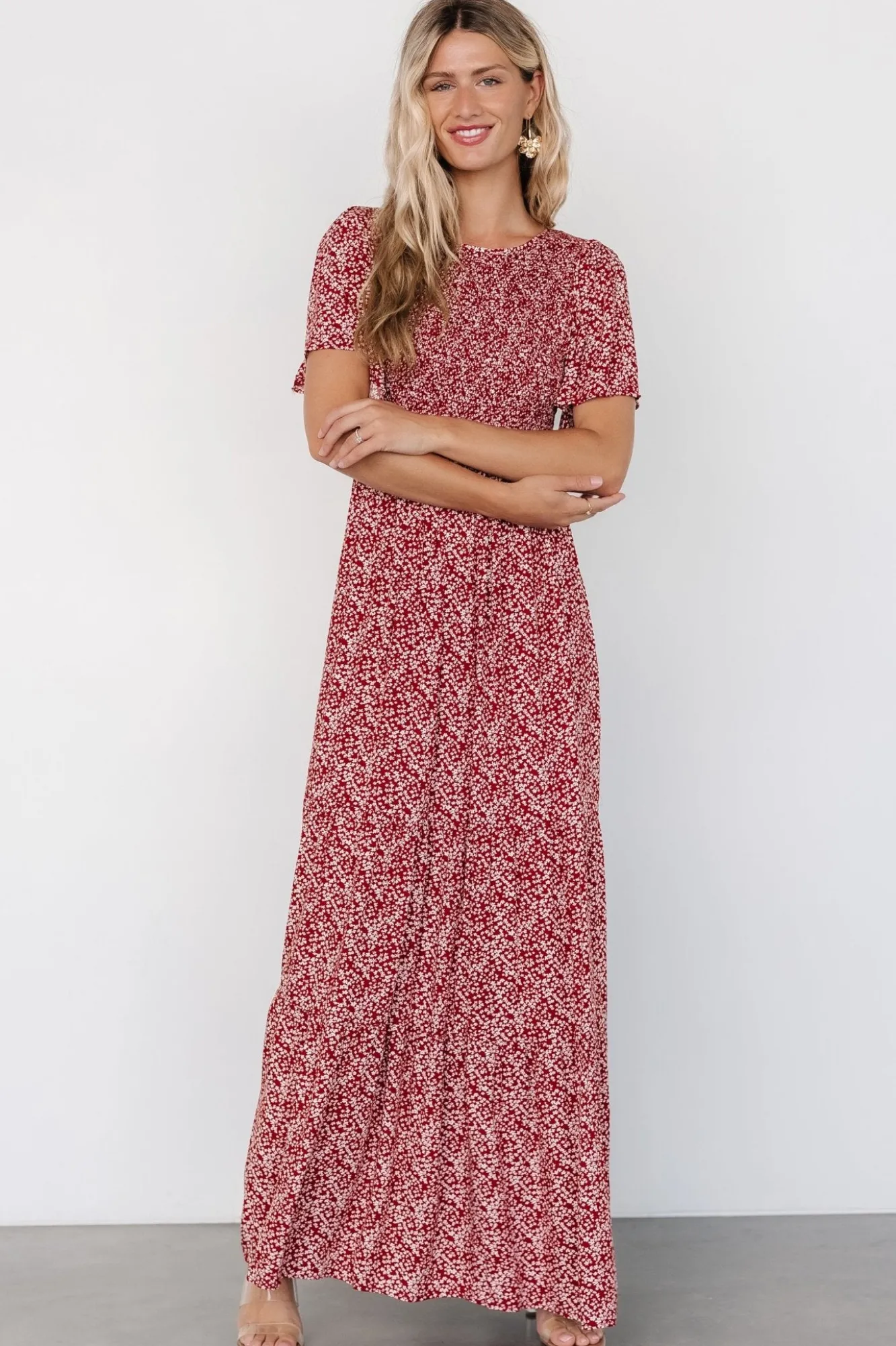 Baltic Born Eliza Maxi Dress | Rust Print