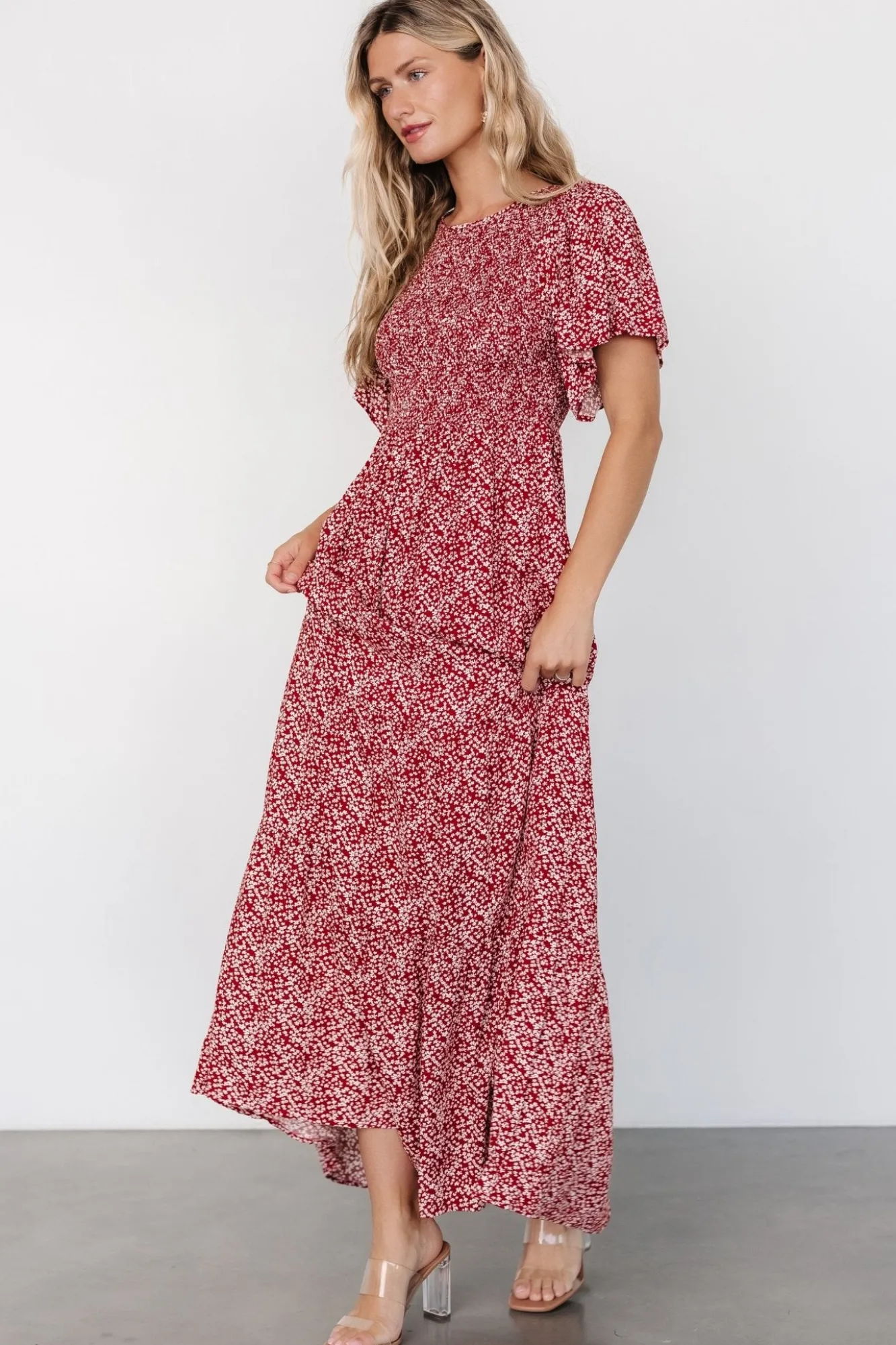 Baltic Born Eliza Maxi Dress | Rust Print