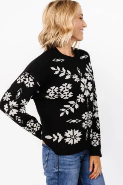 Baltic Born Elsa Sweater | Black + Off White