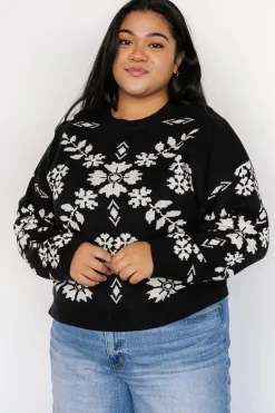 Baltic Born Elsa Sweater | Black + Off White