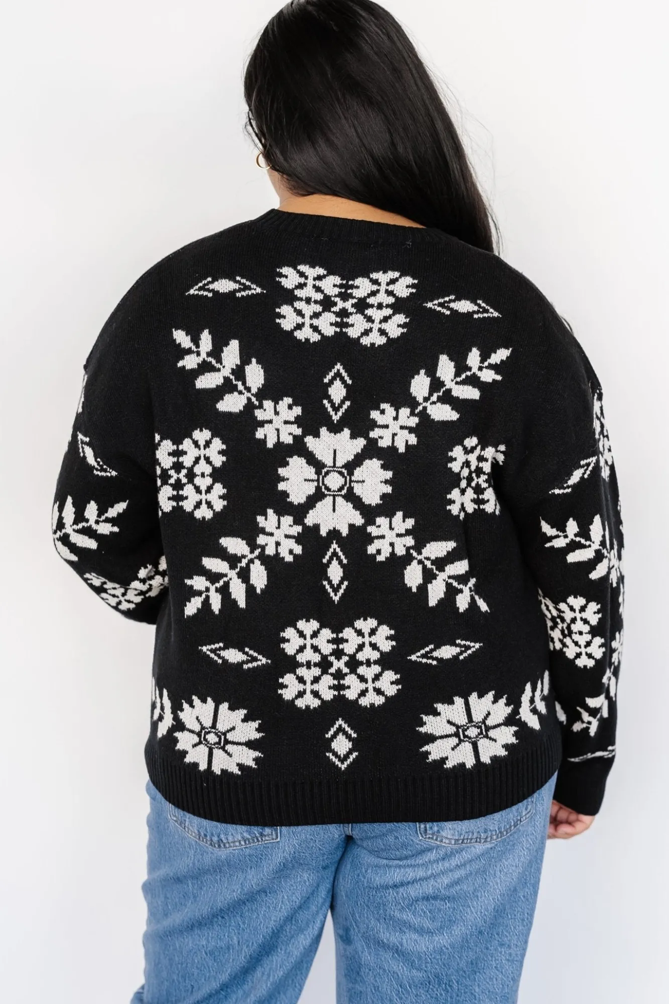 Baltic Born Elsa Sweater | Black + Off White