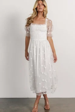 Baltic Born Emilia Embroidered Dress | Off White