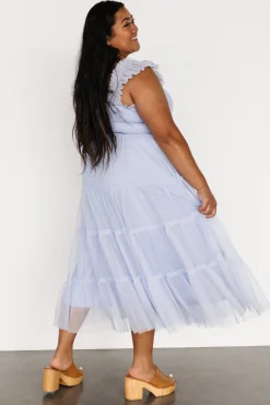 Baltic Born Emma Smocked Tulle Dress | Light Blue