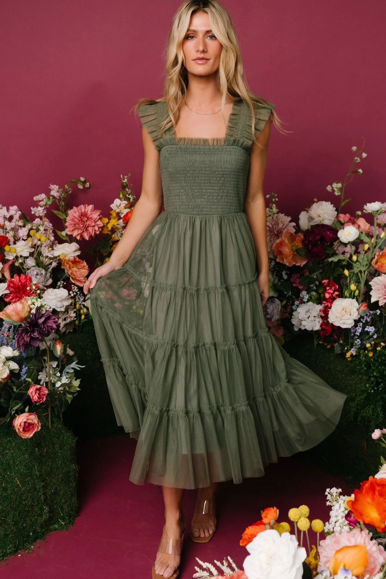 Baltic Born Emma Smocked Tulle Dress |
