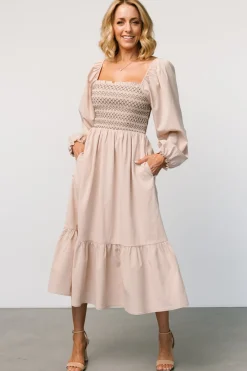 Baltic Born Emmeline Smocked Midi Dress |