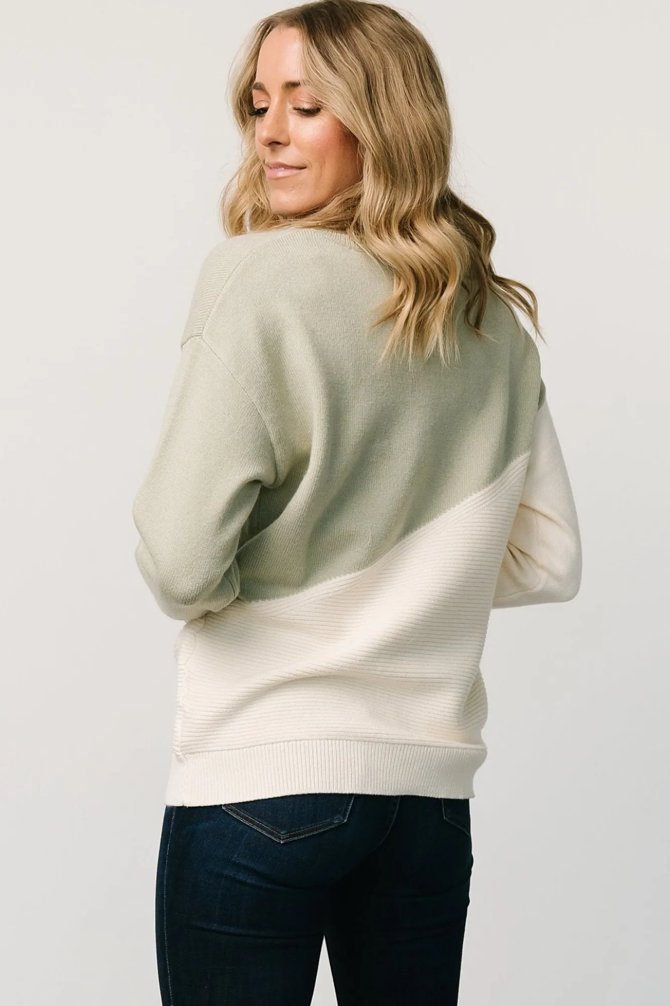 Baltic Born Emmy Sweater | Sage + Cream
