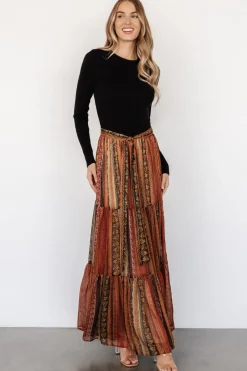 Baltic Born Emryn Sweater Dress | Black + Multi Print