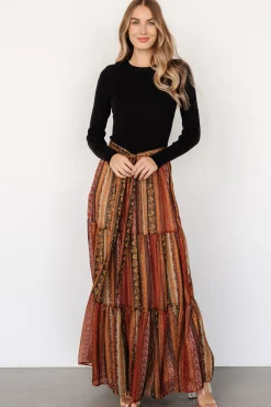 Baltic Born Emryn Sweater Dress | Black + Multi Print