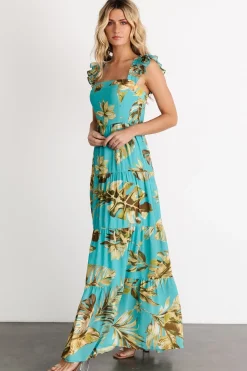 Baltic Born Encinitas Maxi Dress | Caribbean Blue Print