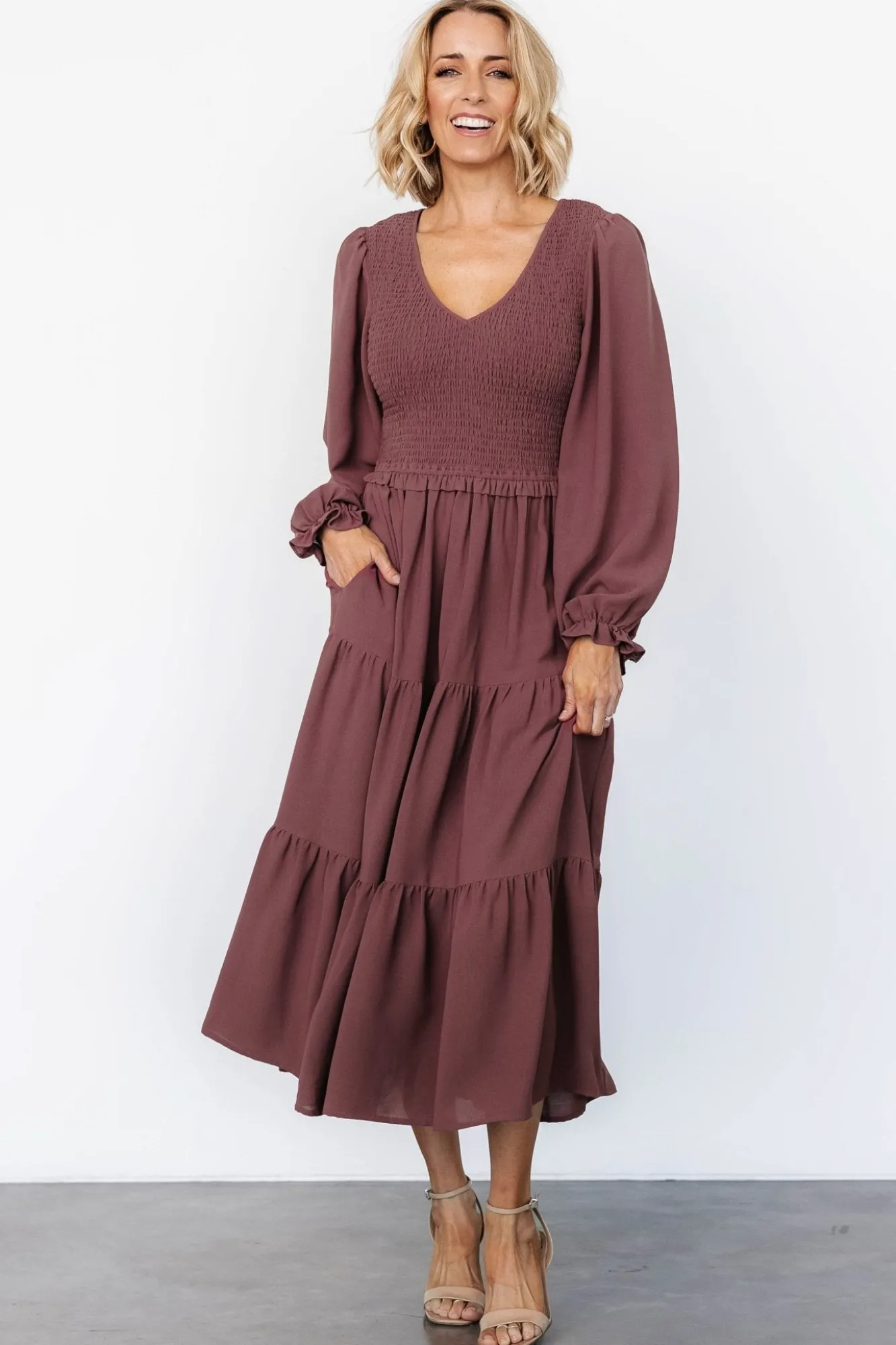Baltic Born Endsley Smocked Midi Dress |