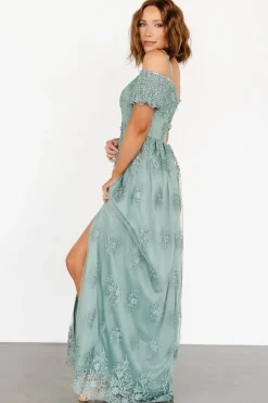 Baltic Born Esperanza Tulle Embroidered Maxi Dress |
