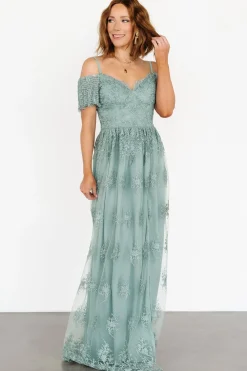 Baltic Born Esperanza Tulle Embroidered Maxi Dress |