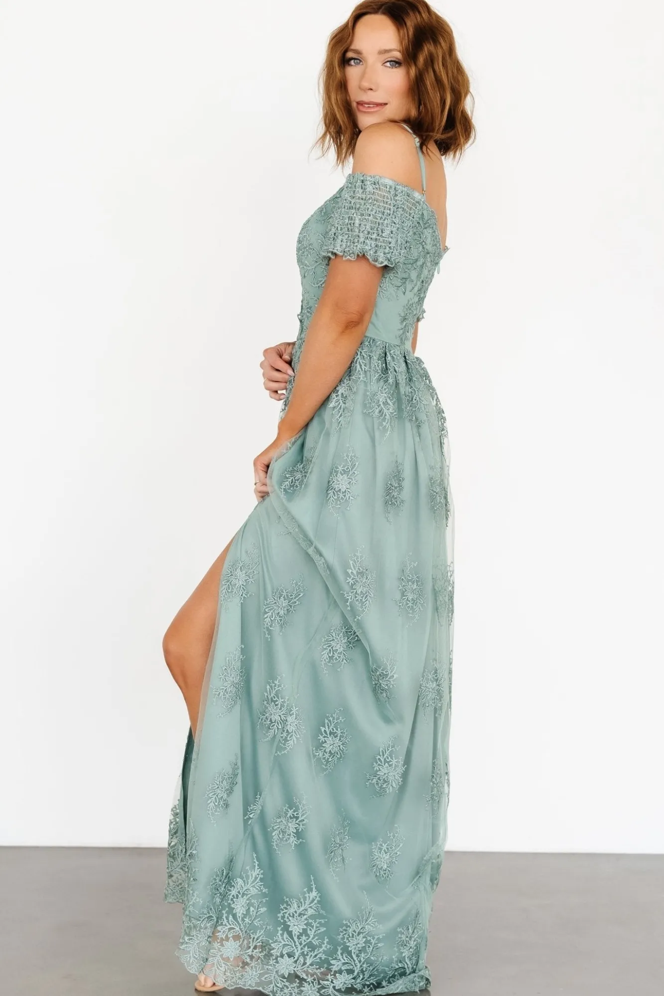 Baltic Born Esperanza Tulle Embroidered Maxi Dress |