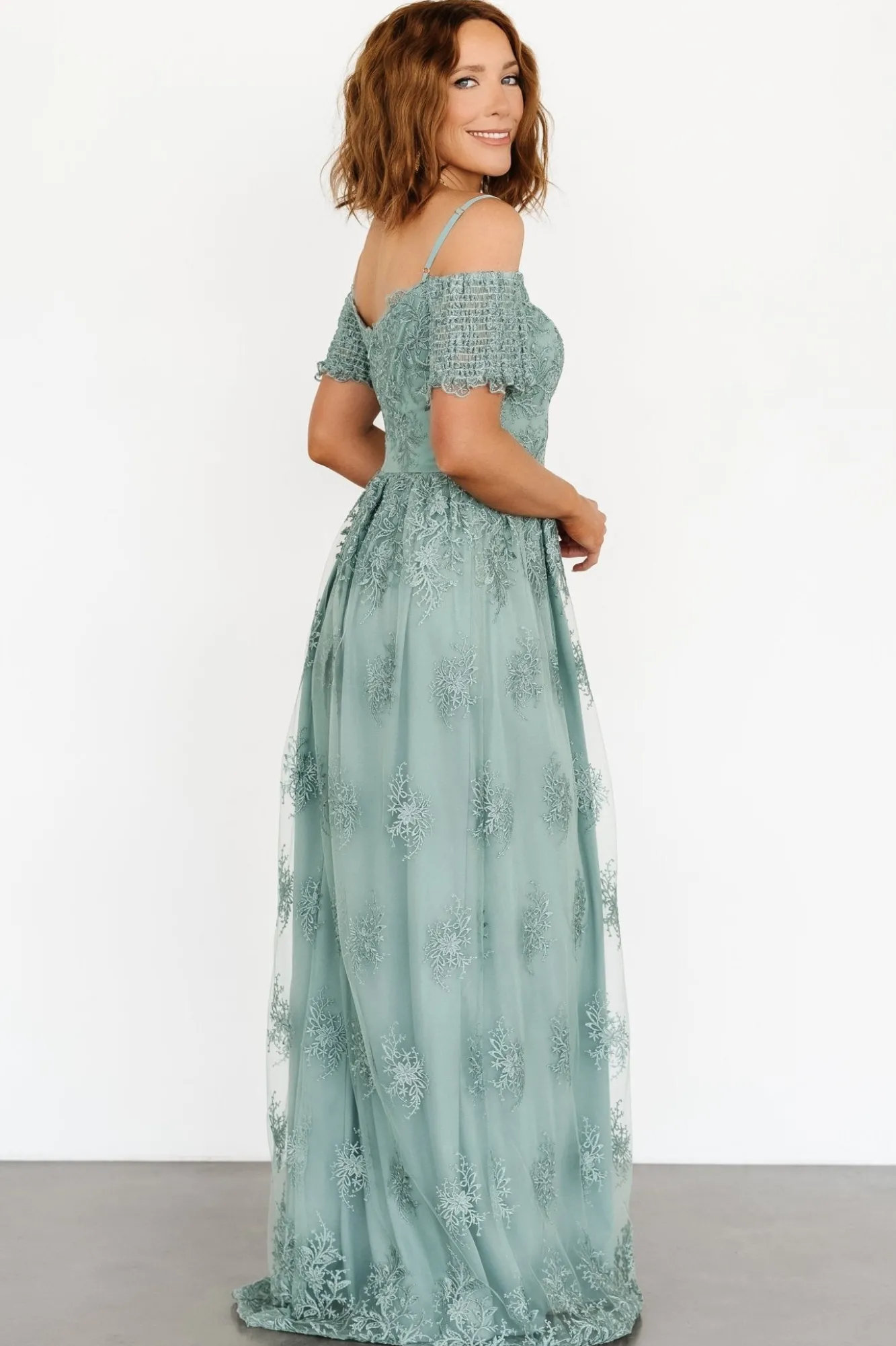 Baltic Born Esperanza Tulle Embroidered Maxi Dress |