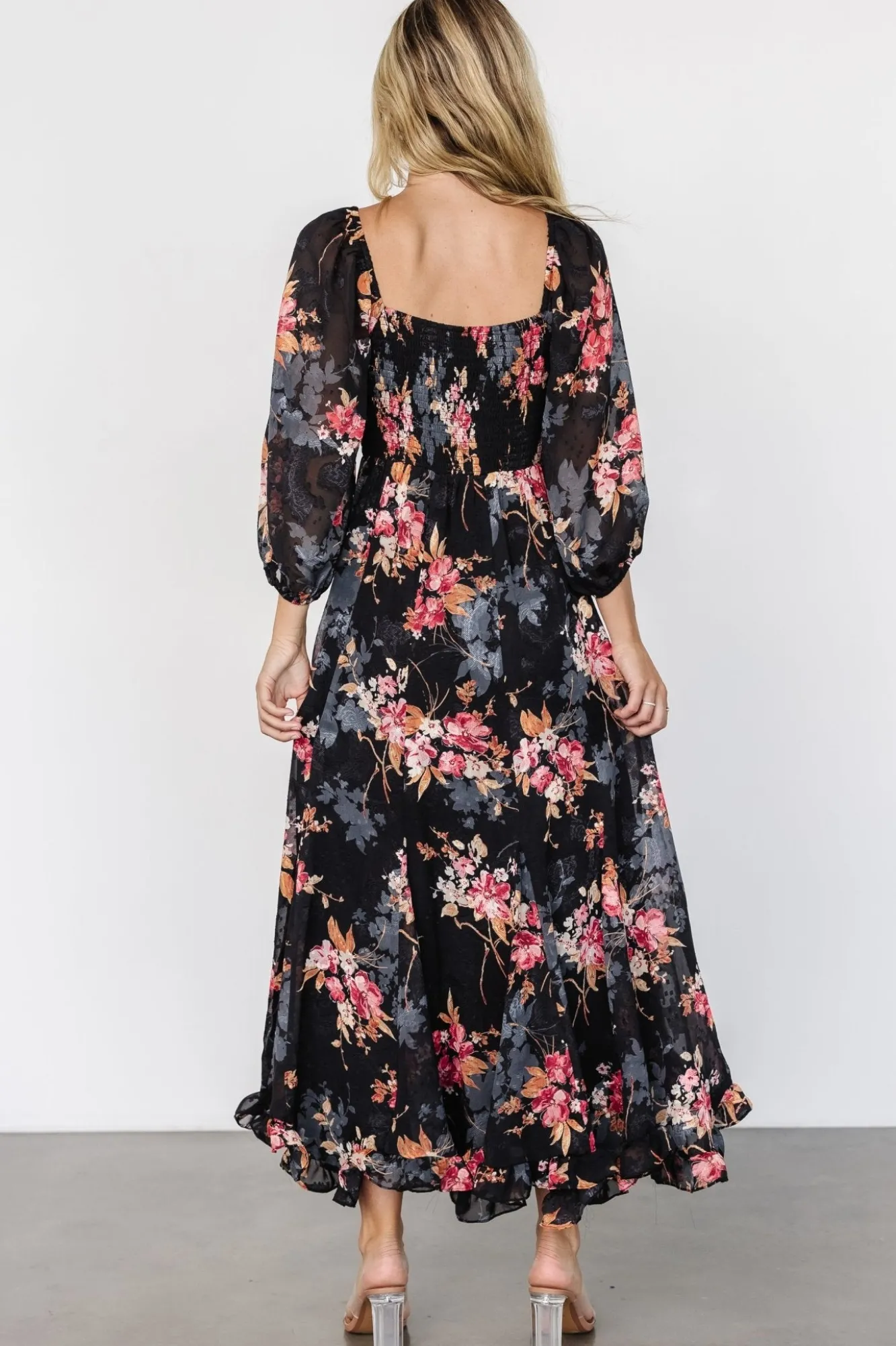 Baltic Born Estefania Maxi Dress | Black Floral