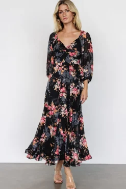 Baltic Born Estefania Maxi Dress | Black Floral