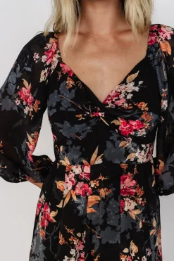 Baltic Born Estefania Maxi Dress | Black Floral