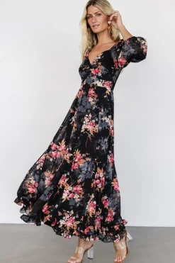 Baltic Born Estefania Maxi Dress | Black Floral