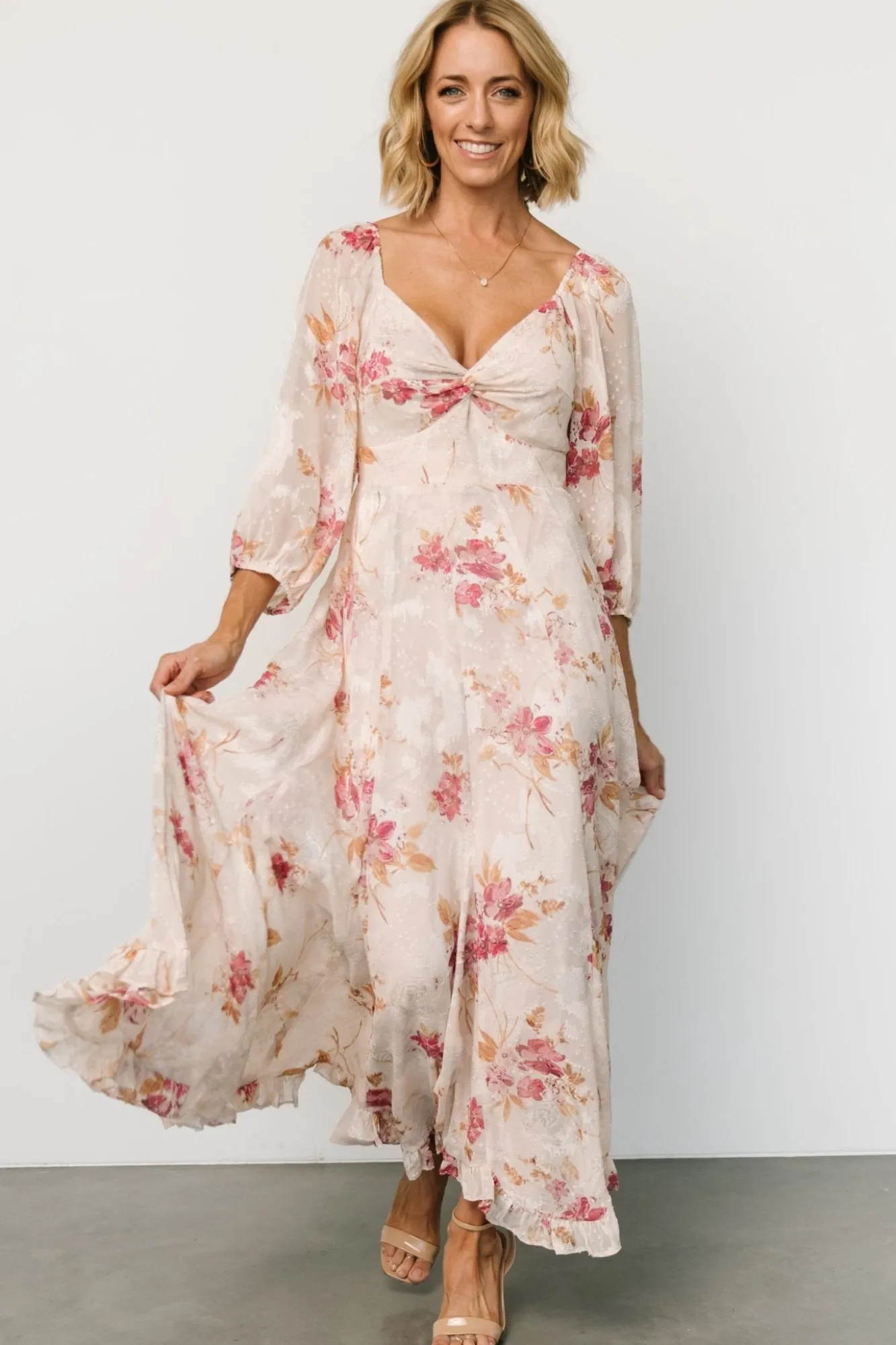 Baltic Born Estefania Maxi Dress | Blush + Pink Floral