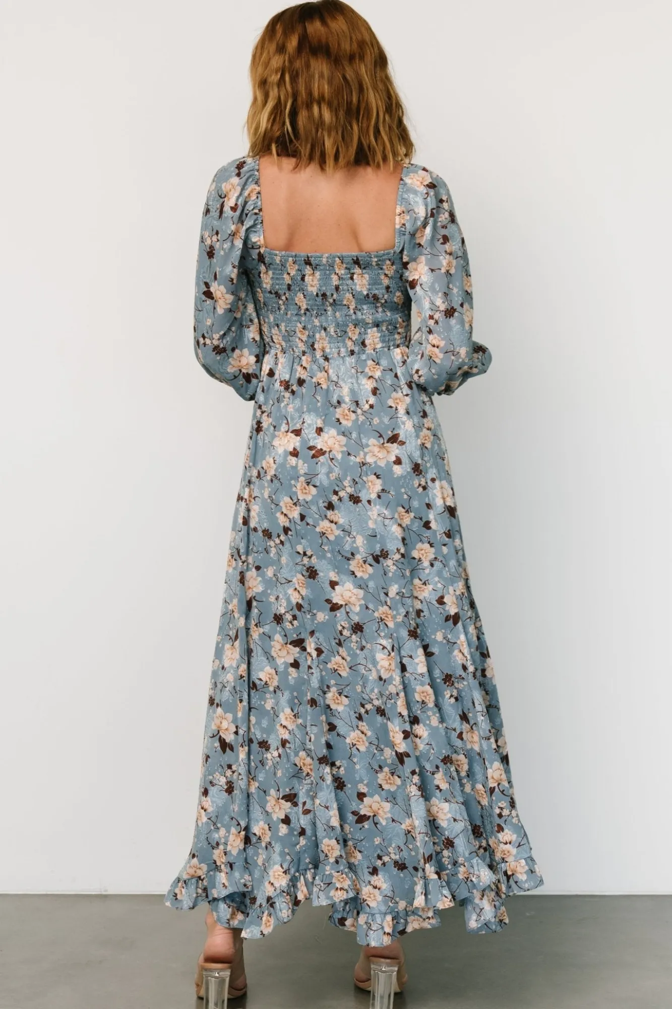 Baltic Born Estefania Maxi Dress | Blue + Peach Floral