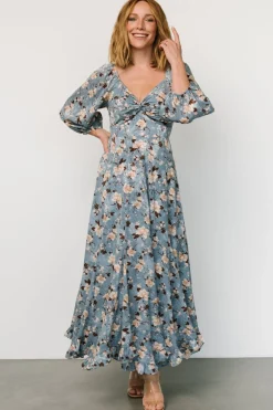 Baltic Born Estefania Maxi Dress | Blue + Peach Floral