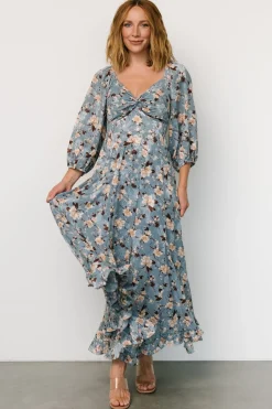 Baltic Born Estefania Maxi Dress | Blue + Peach Floral