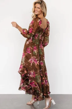 Baltic Born Estefania Maxi Dress | Brown Floral