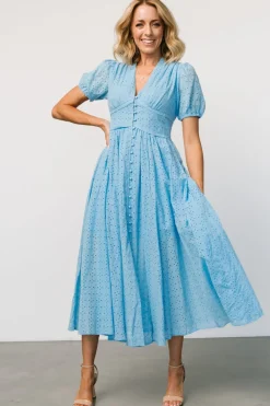 Baltic Born Esther Eyelet Midi Dress |