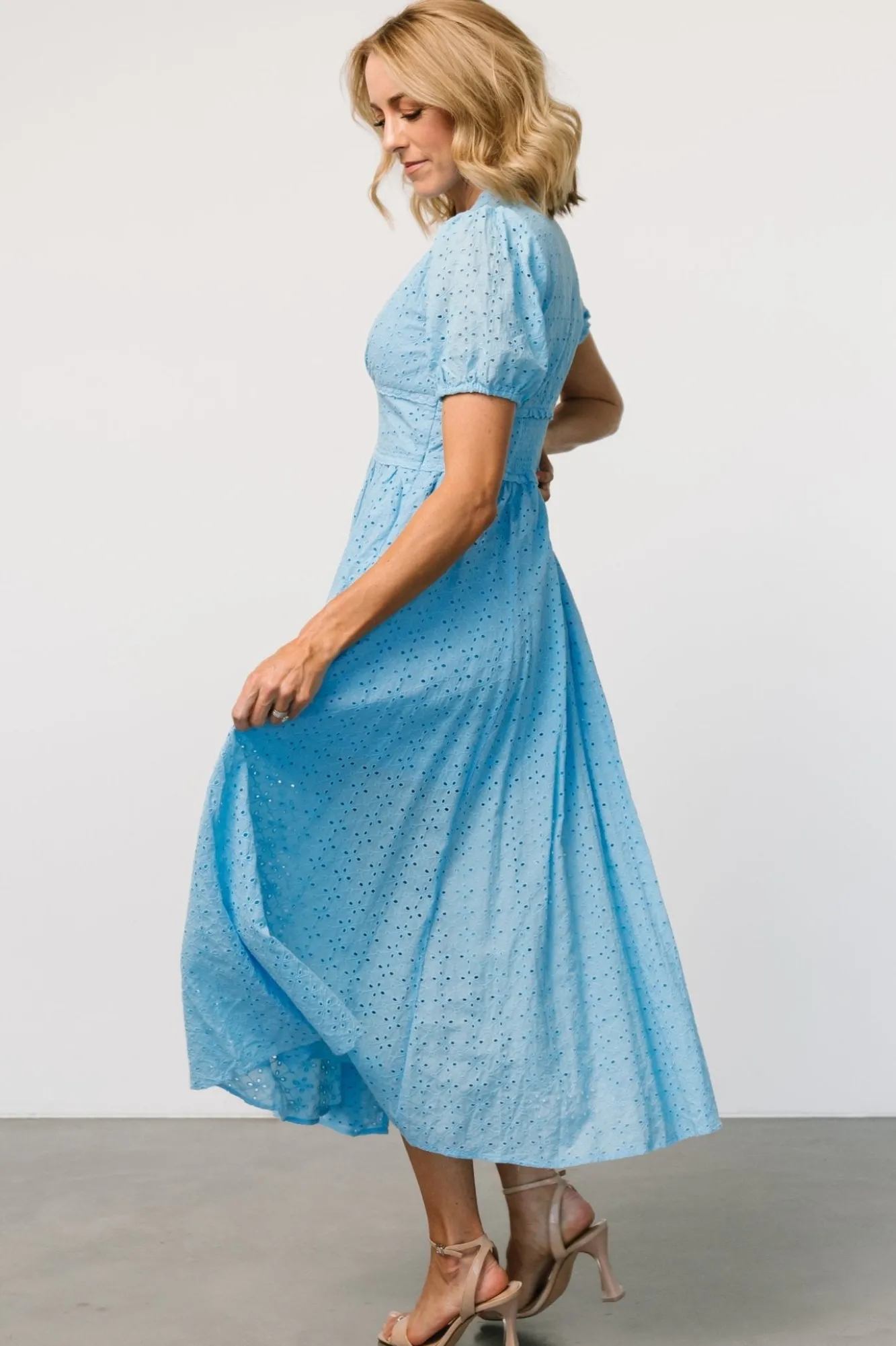 Baltic Born Esther Eyelet Midi Dress |