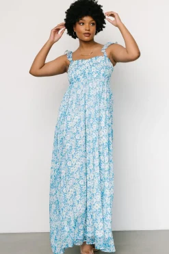 Baltic Born Evanthe Maxi Dress | Blue + White Floral