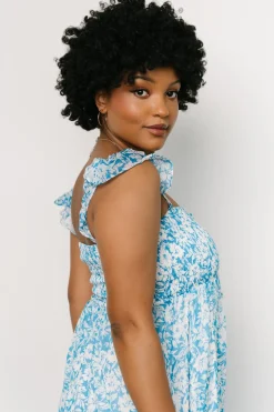 Baltic Born Evanthe Maxi Dress | Blue + White Floral