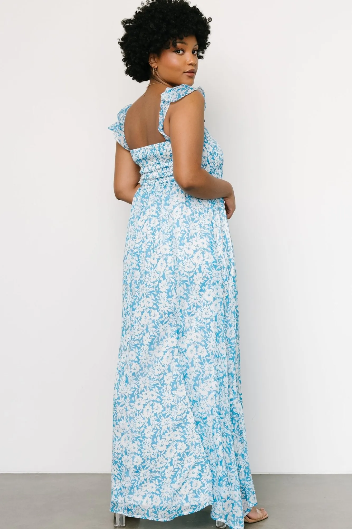 Baltic Born Evanthe Maxi Dress | Blue + White Floral