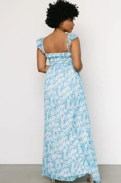 Baltic Born Evanthe Maxi Dress | Blue + White Floral