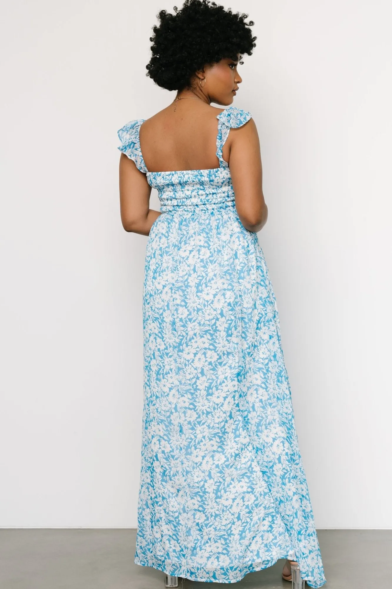 Baltic Born Evanthe Maxi Dress | Blue + White Floral