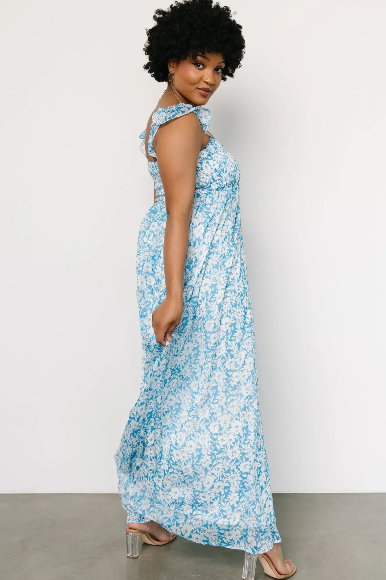 Baltic Born Evanthe Maxi Dress | Blue + White Floral