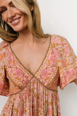 Baltic Born Evanthia Maxi Dress | Vintage Blush Print