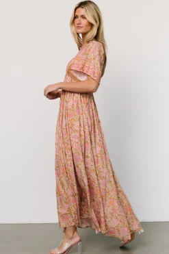 Baltic Born Evanthia Maxi Dress | Vintage Blush Print