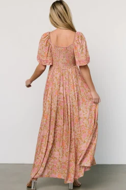Baltic Born Evanthia Maxi Dress | Vintage Blush Print