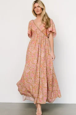 Baltic Born Evanthia Maxi Dress | Vintage Blush Print