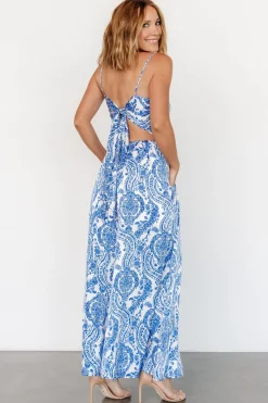 Baltic Born Evia Jumpsuit | Blue + White Print