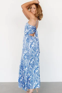 Baltic Born Evia Jumpsuit | Blue + White Print