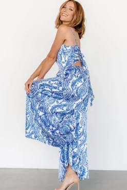 Baltic Born Evia Jumpsuit | Blue + White Print