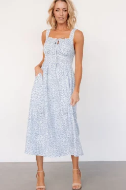 Baltic Born Evonne Midi Dress | Blue Floral