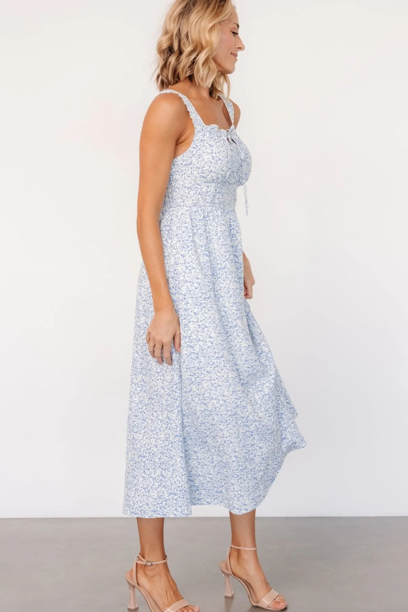 Baltic Born Evonne Midi Dress | Blue Floral